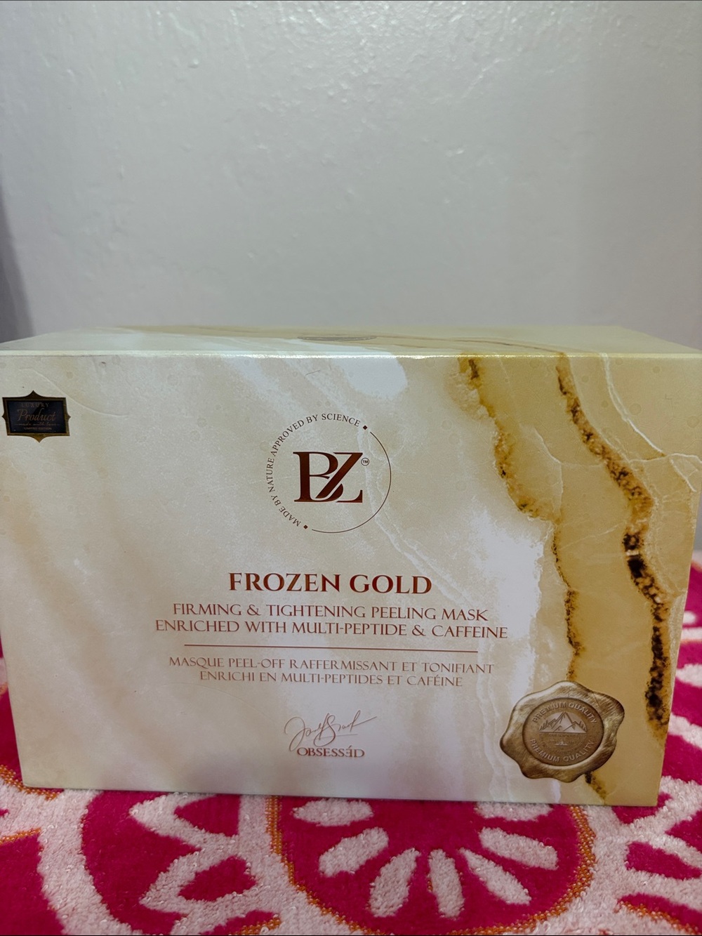 BELOW ZERO Frozen Gold Firming & Tightening Peeling Mask - Gold